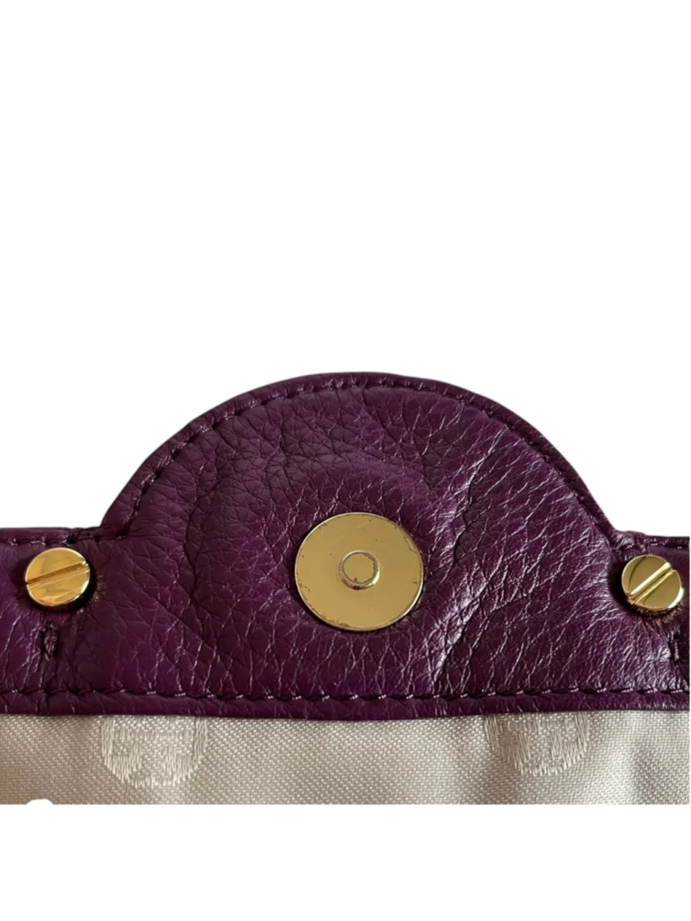 Tory Burch Crossbody Bag Leather Violet - PLUM Gold Trim